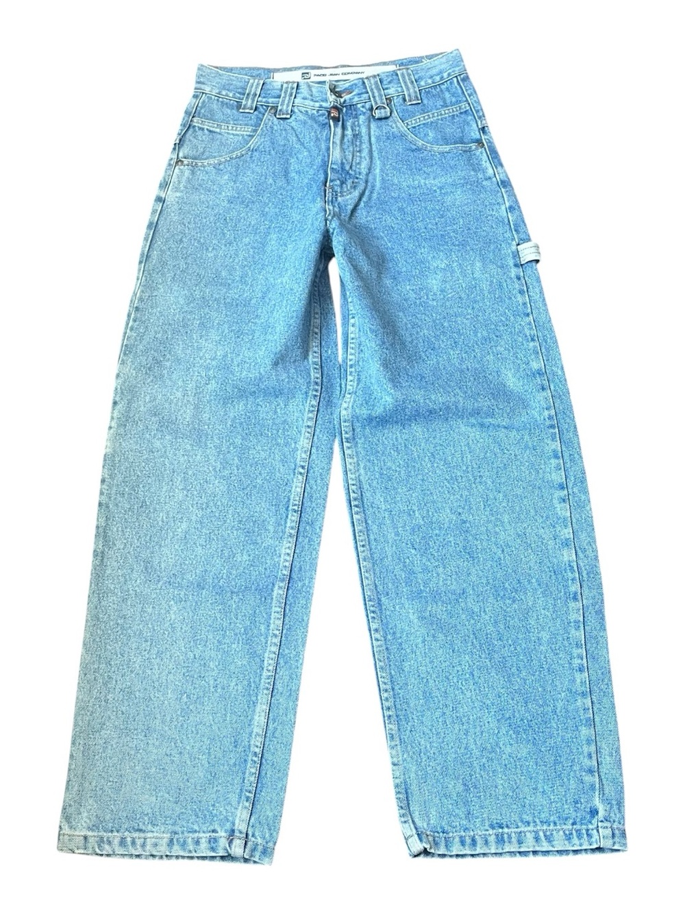 Vintage 90s Paco Jeans Baggy Carpenter Skater Jeans Light Wash Size 12H 27x30